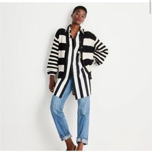 Women’s Plus Striped Slouchy Cardigan - Future Collective/Kahlana Barfield Brown